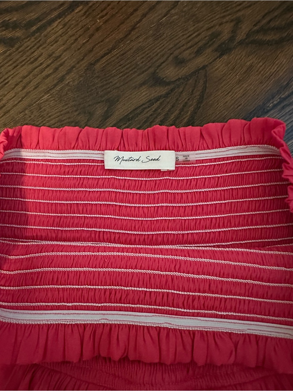 Mustard Seed Hot Pink Tiered Ruffle Mini Skirt - Picture 3 of 3